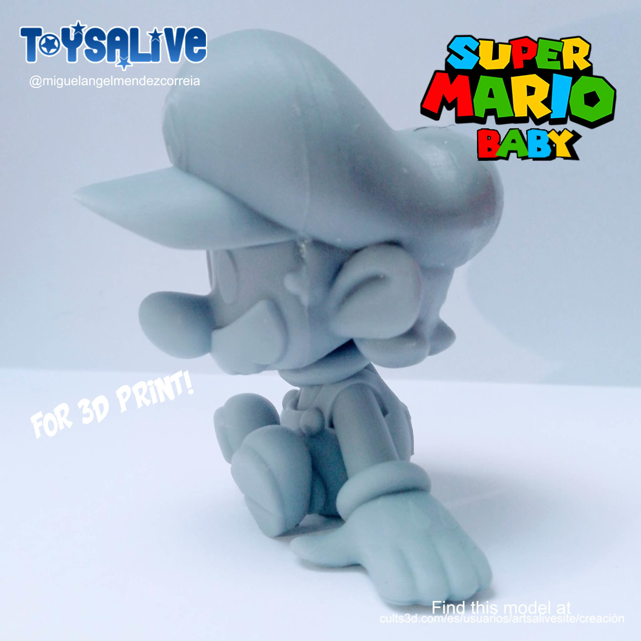 SUPER MARIO BABY FOR 3D PRINT 3D print model_7