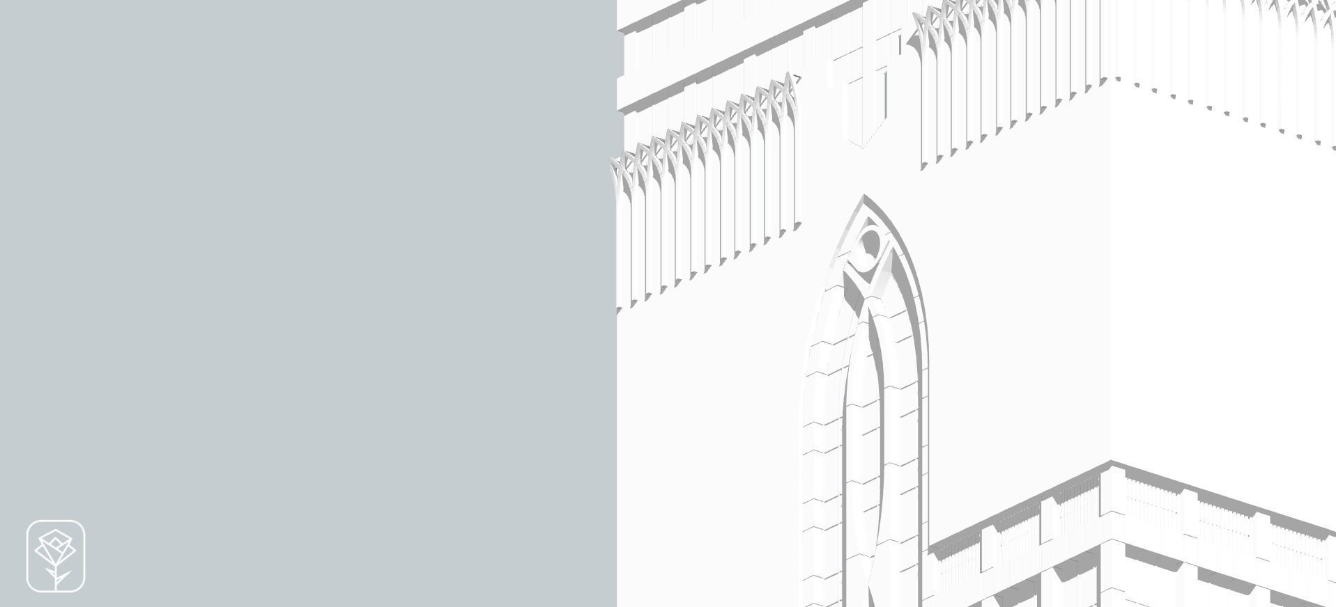 Union Properties Tower Low-poly 3D model_2