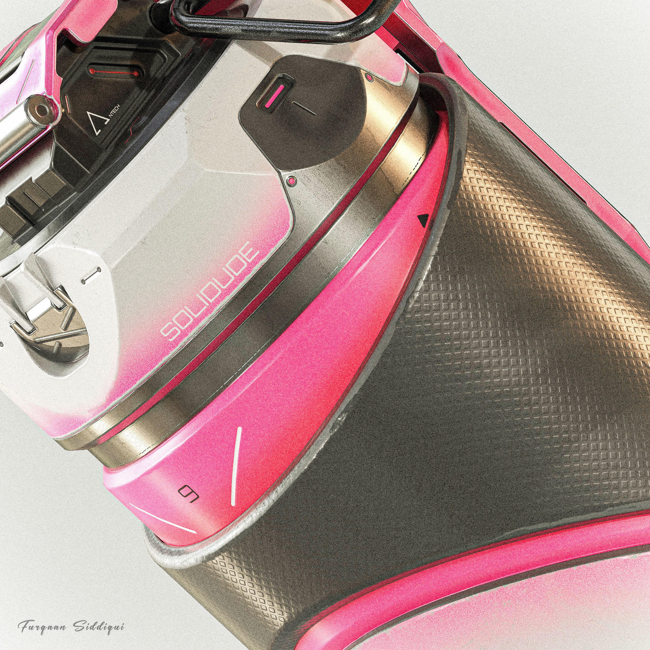 Sci-fi Grenade V9 PBR Low-poly 3D model_10