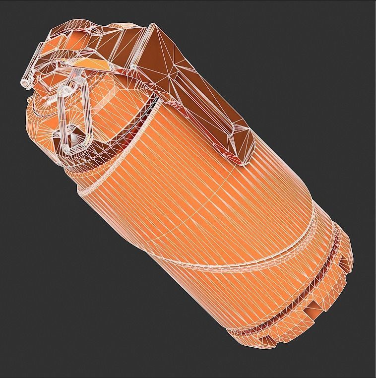 Sci-fi Grenade V9 PBR Low-poly 3D model_17