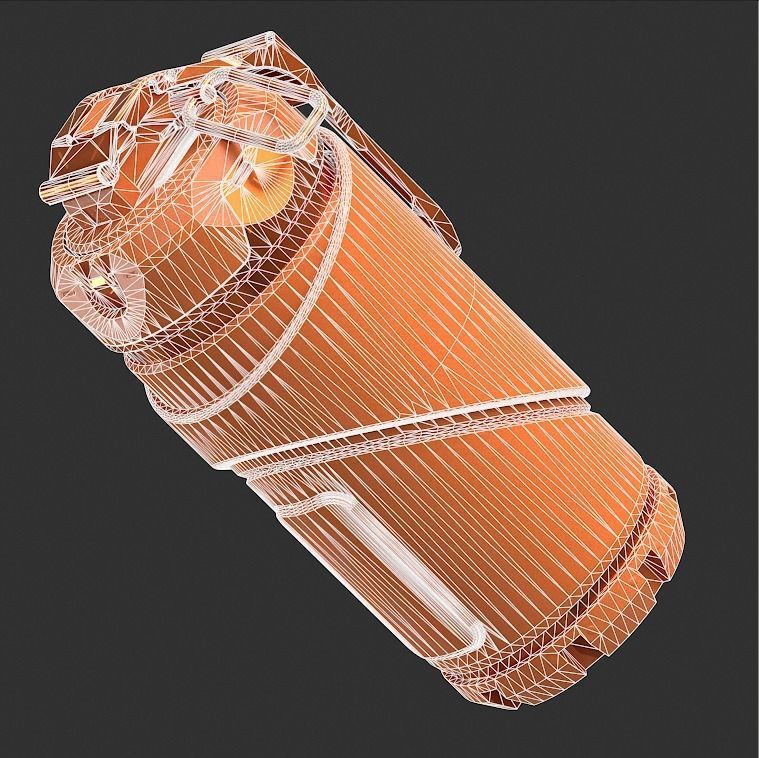 Sci-fi Grenade V9 PBR Low-poly 3D model_16