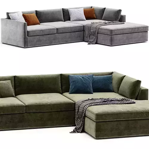 Harris 2 Piece Sleeper Sectional Sofa