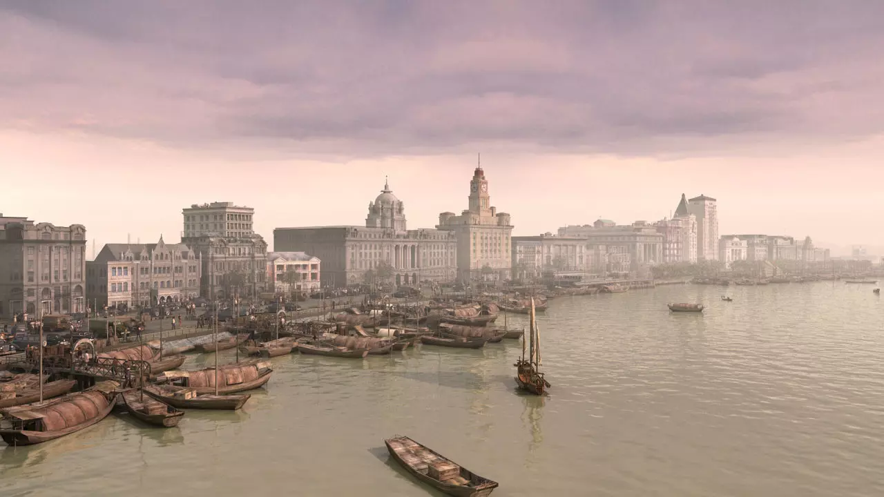 Old Shanghai Bund 3D model_8