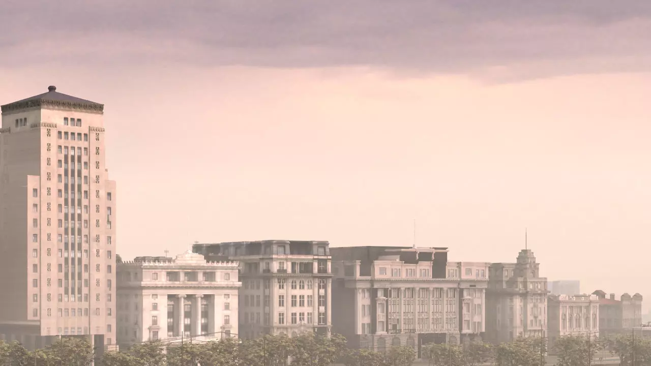 Old Shanghai Bund 3D model_10