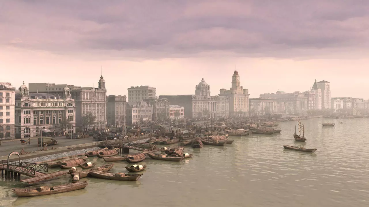 Old Shanghai Bund 3D model_14