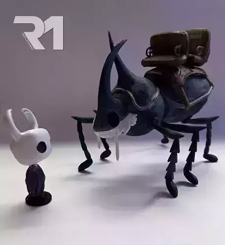 THE LAST STAG - HOLLOW KNIGHT DIORAMA COLLECTIBLE STATUE 3D print model