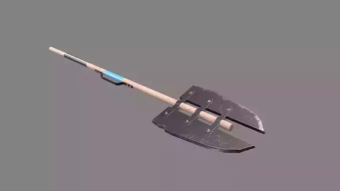 Post Apocalyptic Melee Weapon Low-poly 3D model