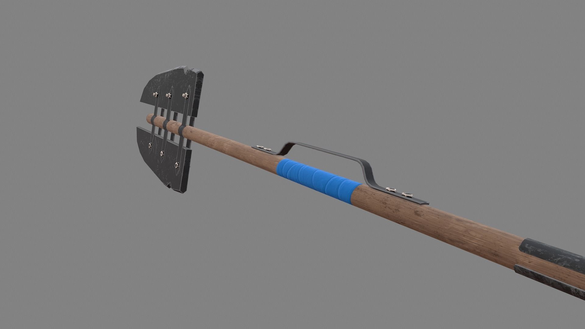 Post Apocalyptic Melee Weapon Low-poly 3D model_2