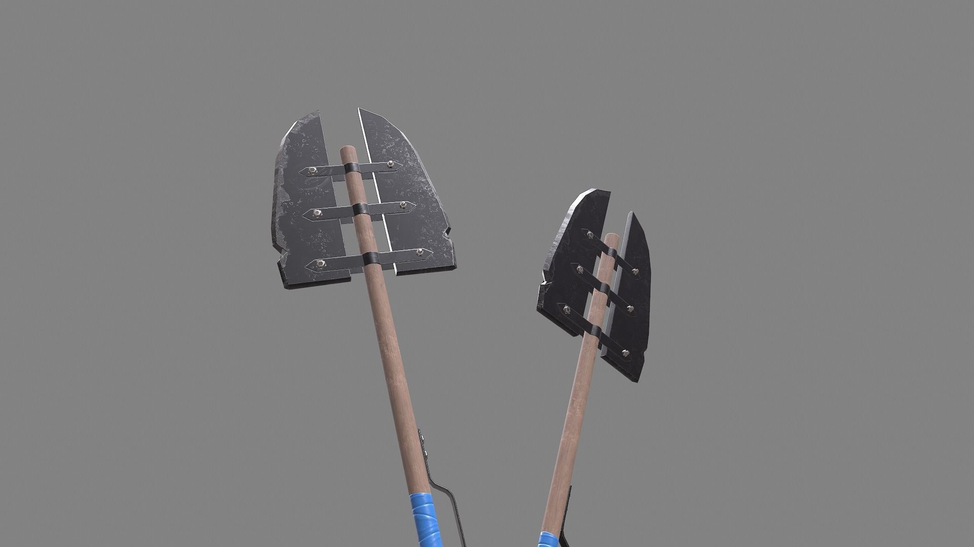 Post Apocalyptic Melee Weapon Low-poly 3D model_3