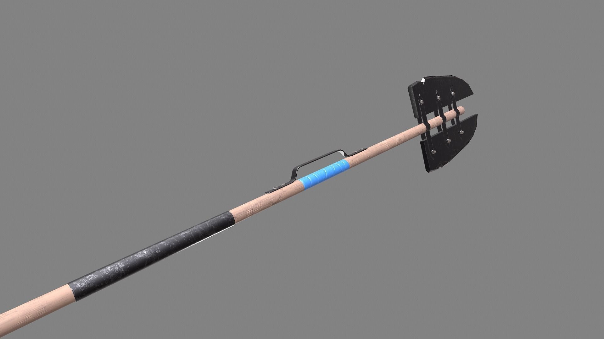Post Apocalyptic Melee Weapon Low-poly 3D model_4