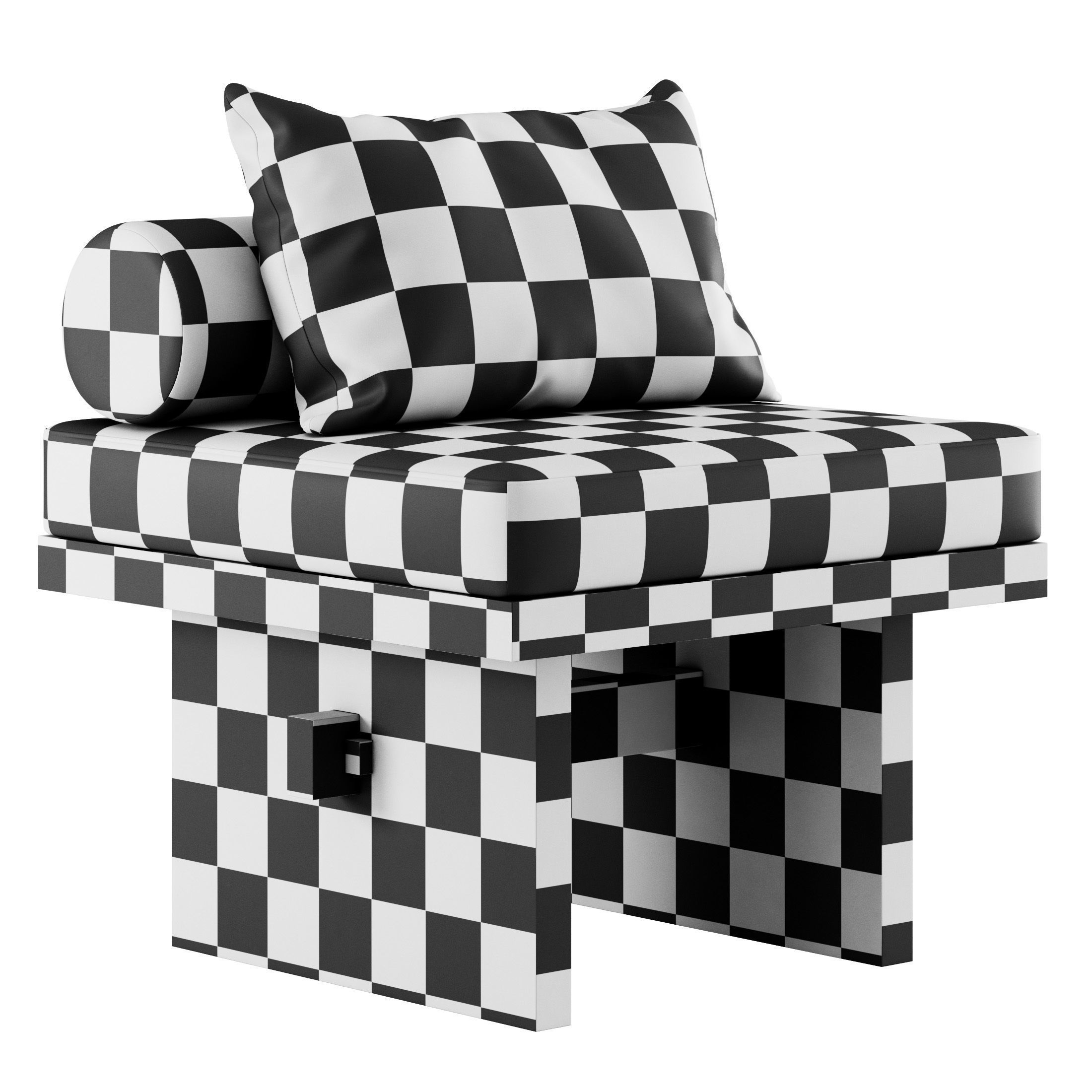 Kama Daybed and Lounge Chair by Ananas Design Crafts  3D model_17