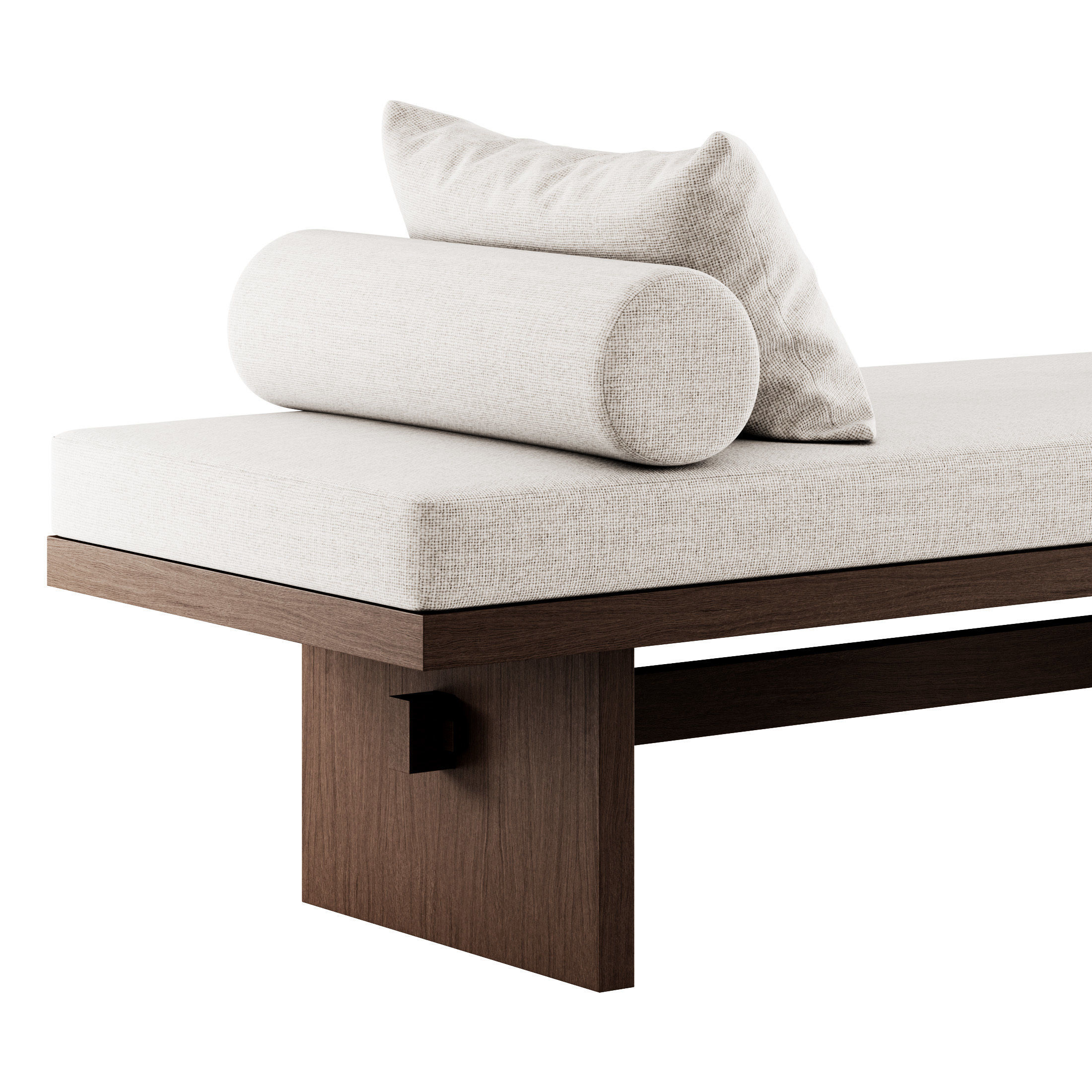 Kama Daybed and Lounge Chair by Ananas Design Crafts  3D model_3