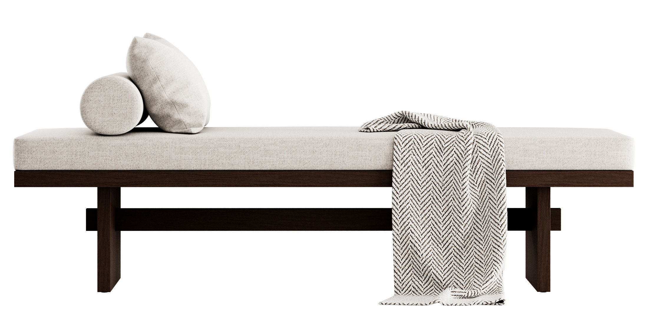 Kama Daybed and Lounge Chair by Ananas Design Crafts  3D model_12