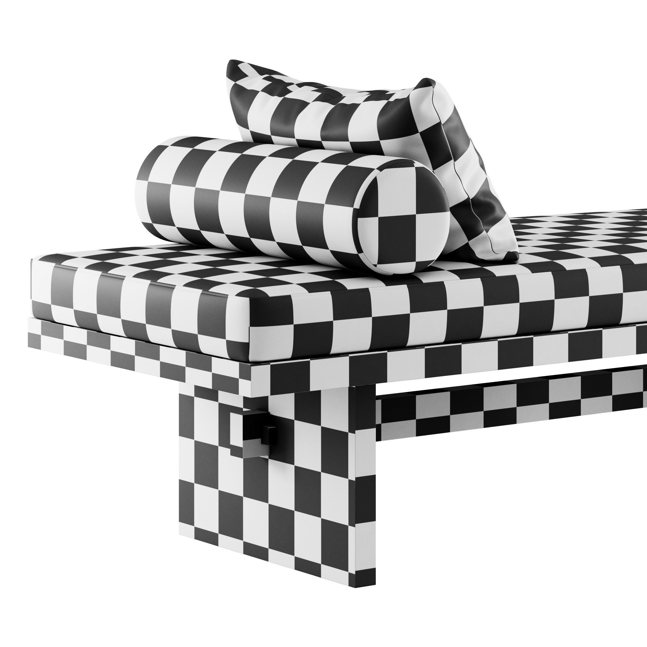 Kama Daybed and Lounge Chair by Ananas Design Crafts  3D model_15