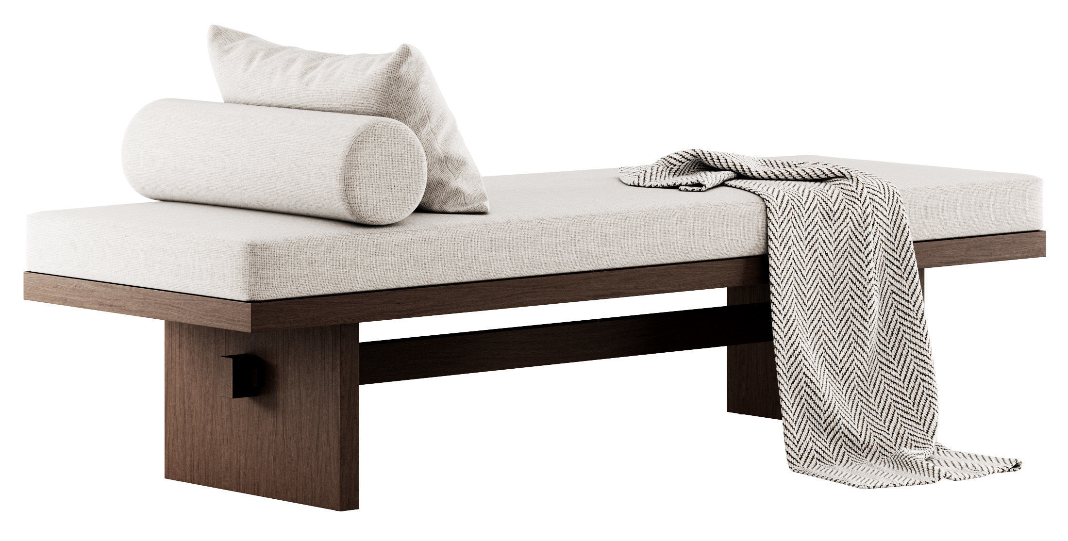 Kama Daybed and Lounge Chair by Ananas Design Crafts  3D model_7