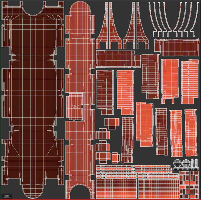 Plastic Traffic Barrier Low-poly 3D model_17