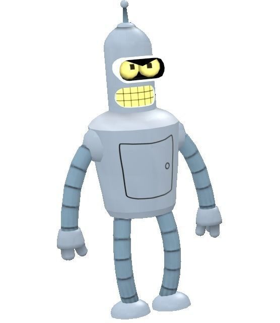 Bender Bending Rodriguez Low-poly 3D model_0
