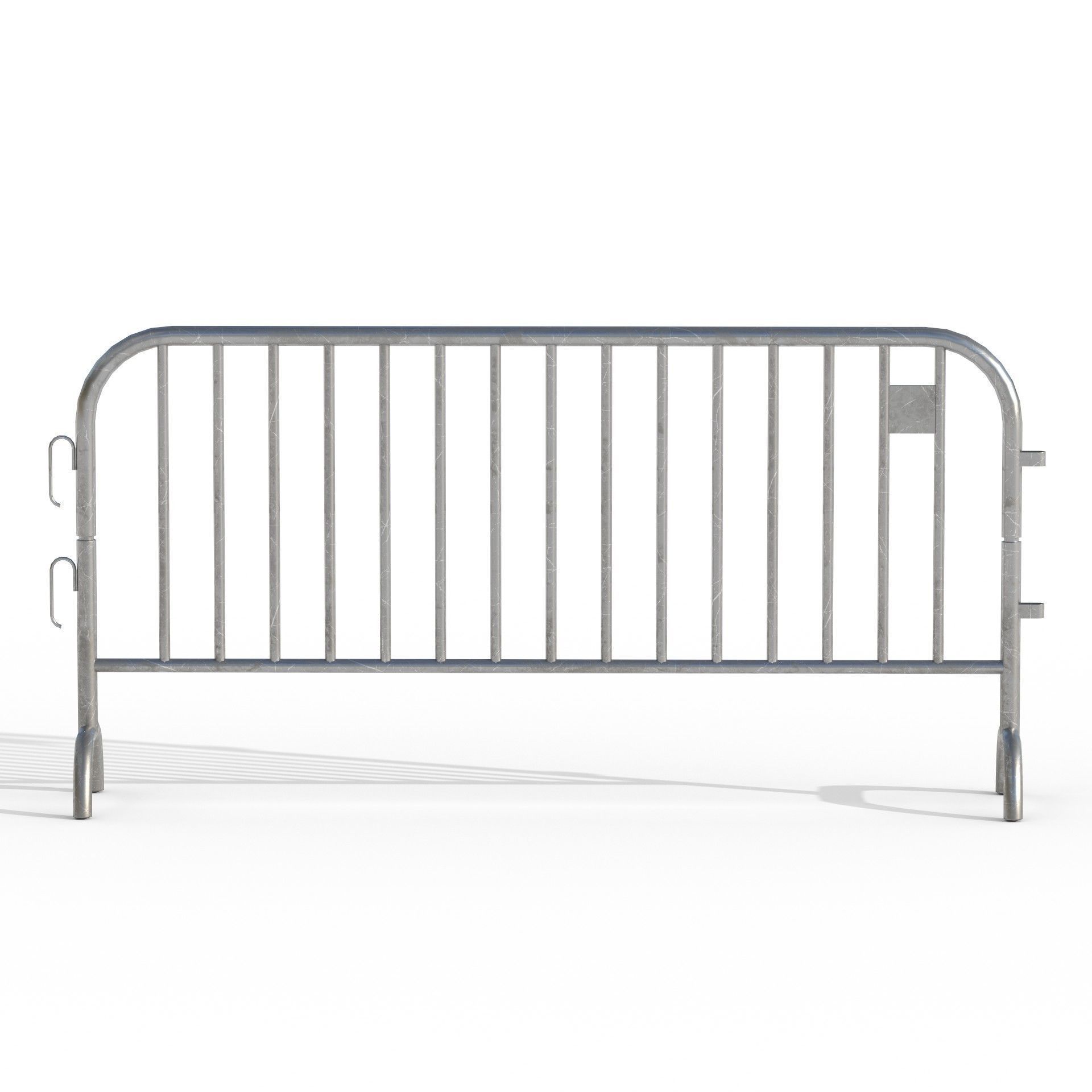 Crowd Barrier Low-poly 3D model_1