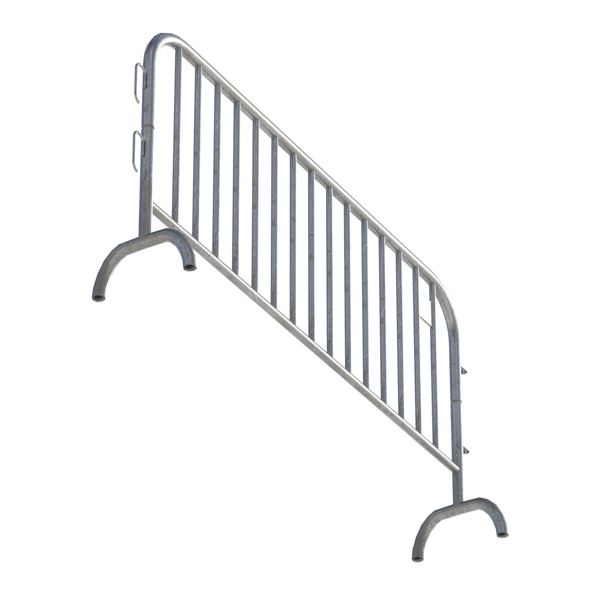 Crowd Barrier Low-poly 3D model_8