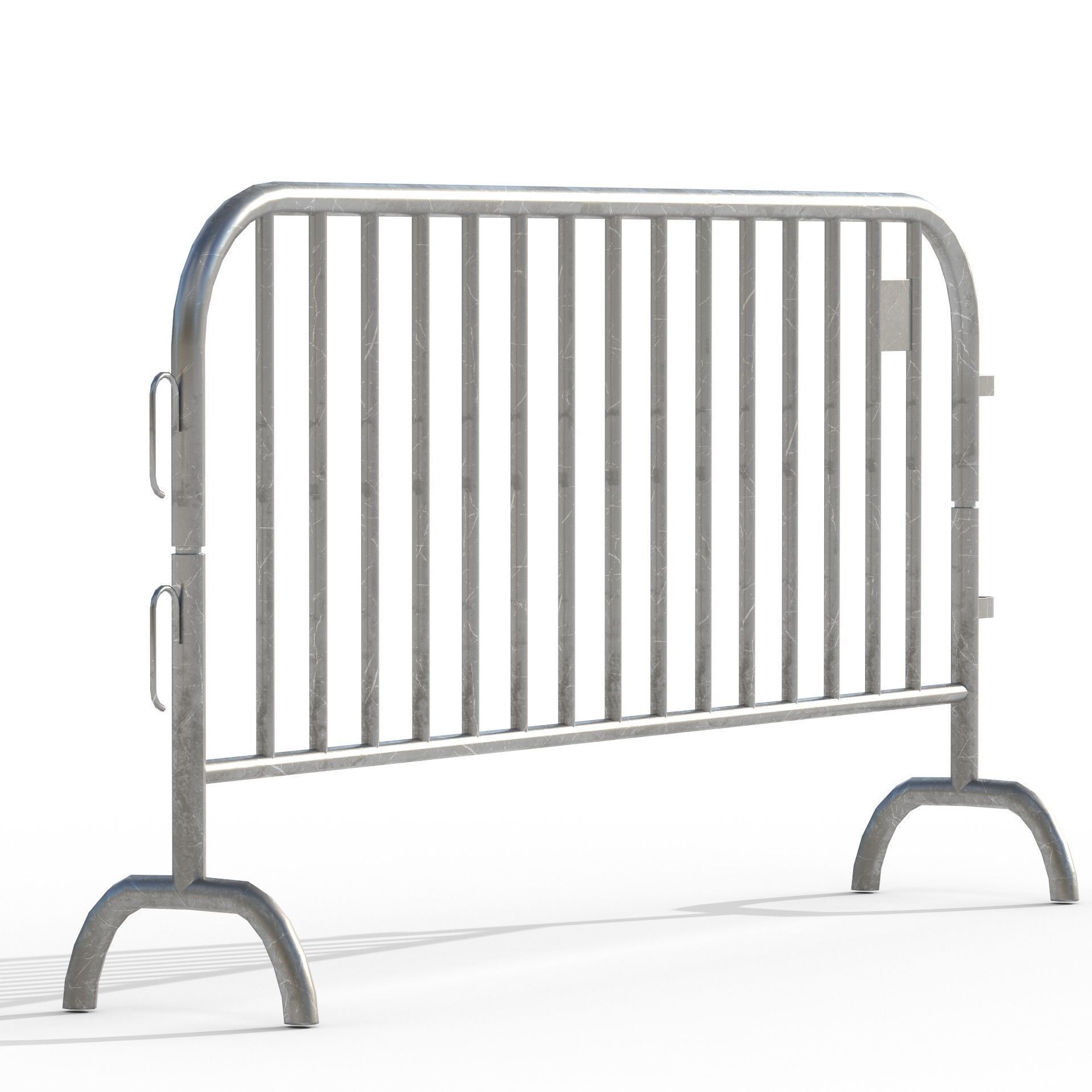 Crowd Barrier Low-poly 3D model_3