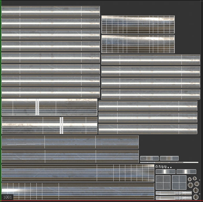 Crowd Barrier Low-poly 3D model_12