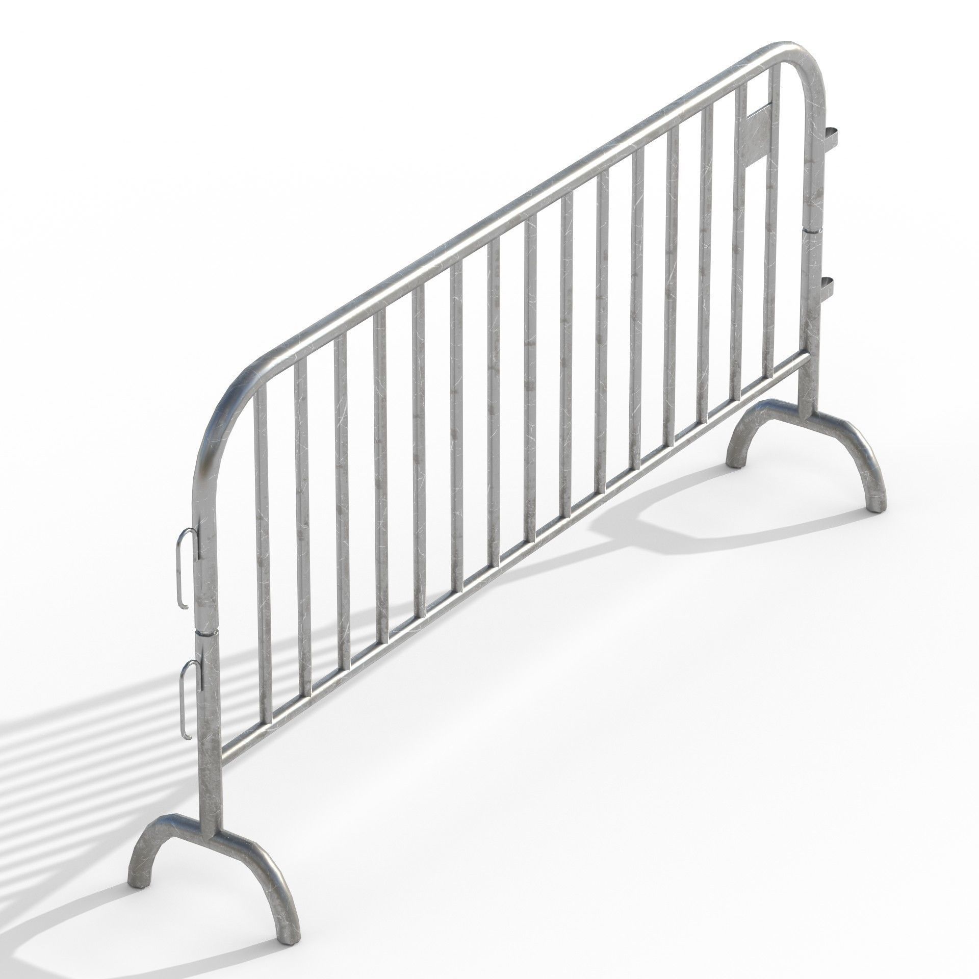 Crowd Barrier Low-poly 3D model_4