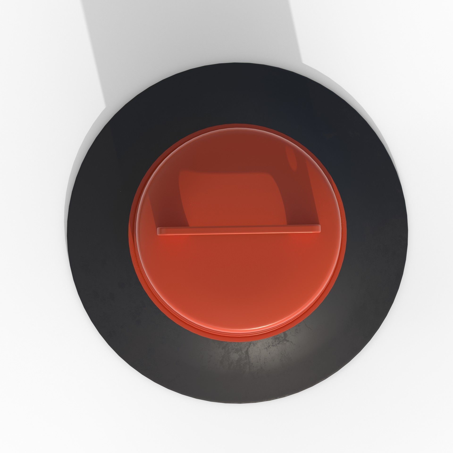 Traffic Barrel Low-poly 3D model_5