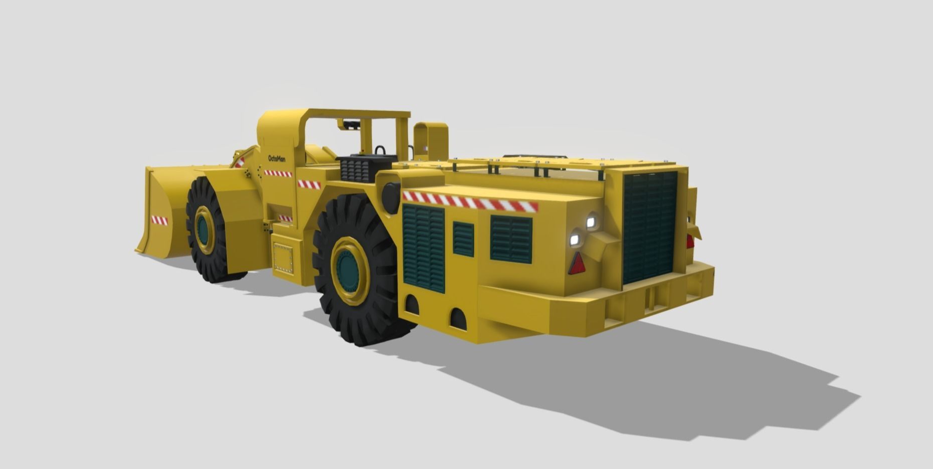 Schopf SFL 100 Loader - animated 3D Model Low-poly 3D model_2