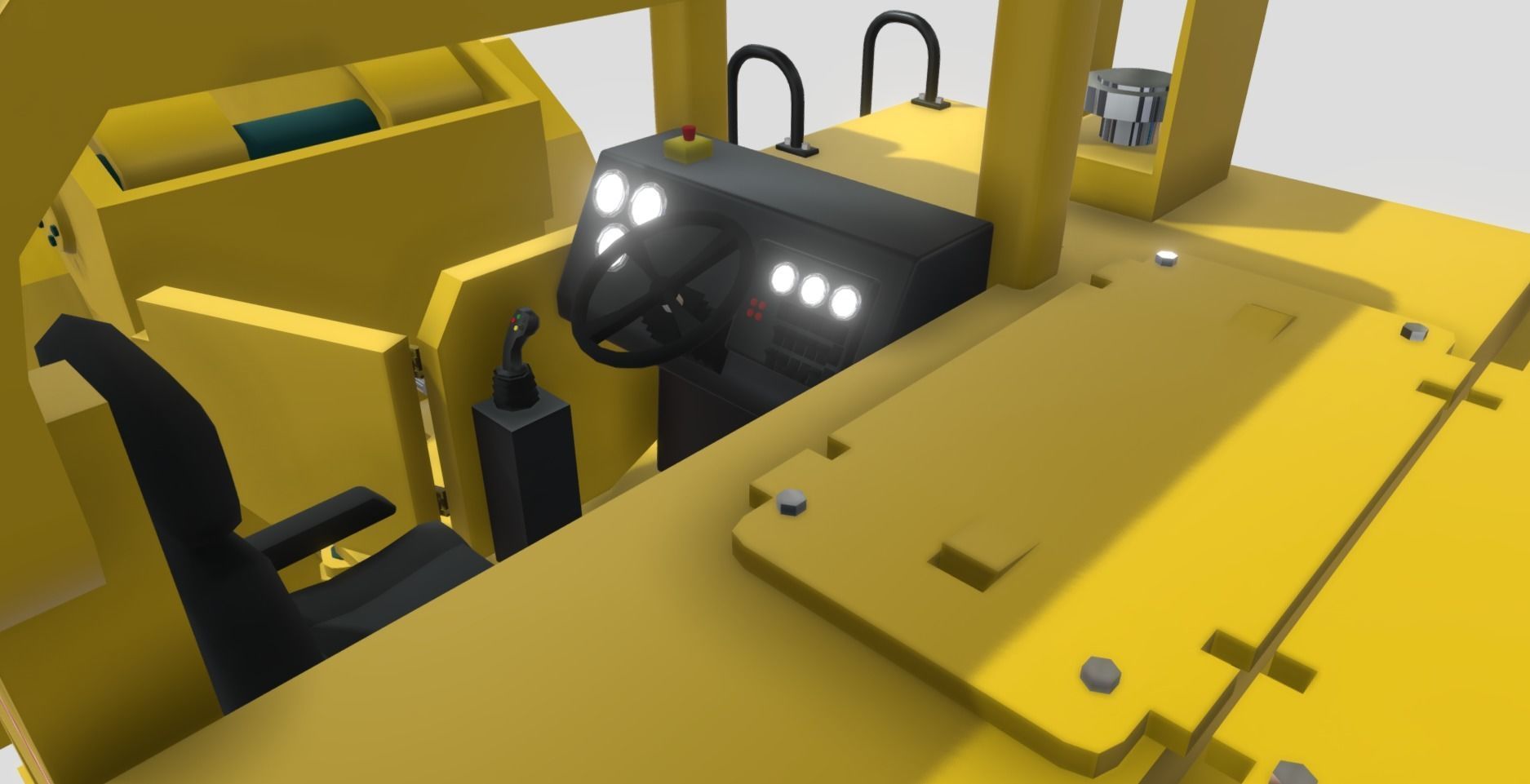 Schopf SFL 100 Loader - animated 3D Model Low-poly 3D model_9