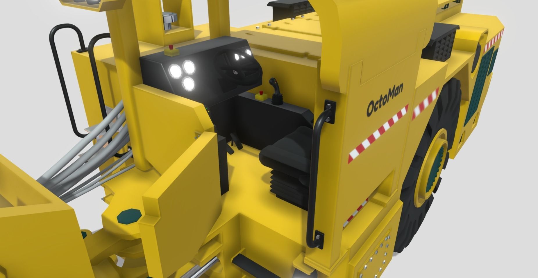 Schopf SFL 100 Loader - animated 3D Model Low-poly 3D model_8
