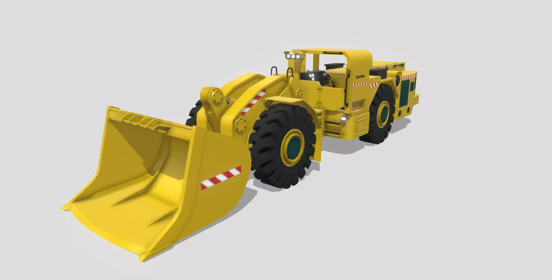 Schopf SFL 100 Loader - animated 3D Model Low-poly 3D model_0