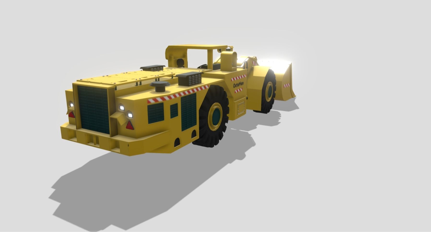 Schopf SFL 100 Loader - animated 3D Model Low-poly 3D model_3