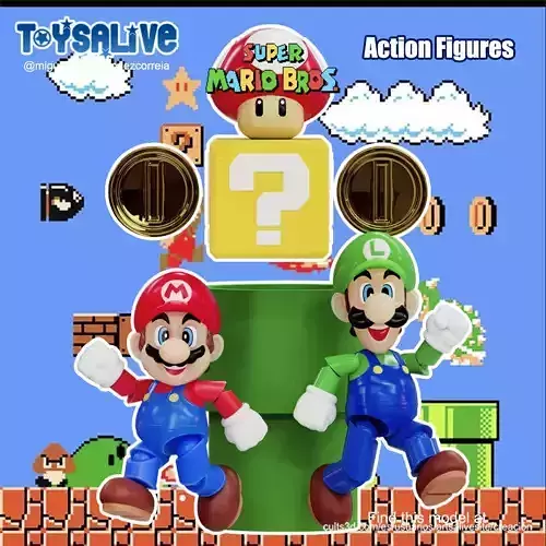SUPER MARIO BROS ACTION FIGURES