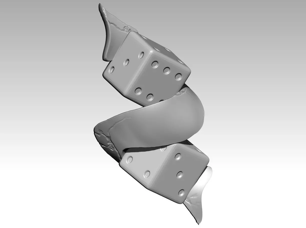 Lucky dice pendant art modern decor 3D print model