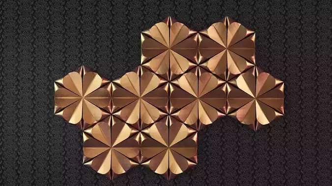 3D WALL PANEL  collection 8 of 14 3D print model