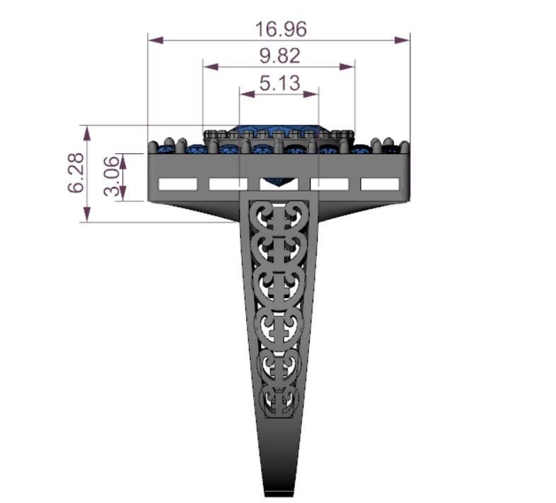 diamond ring Free 3D print model_3