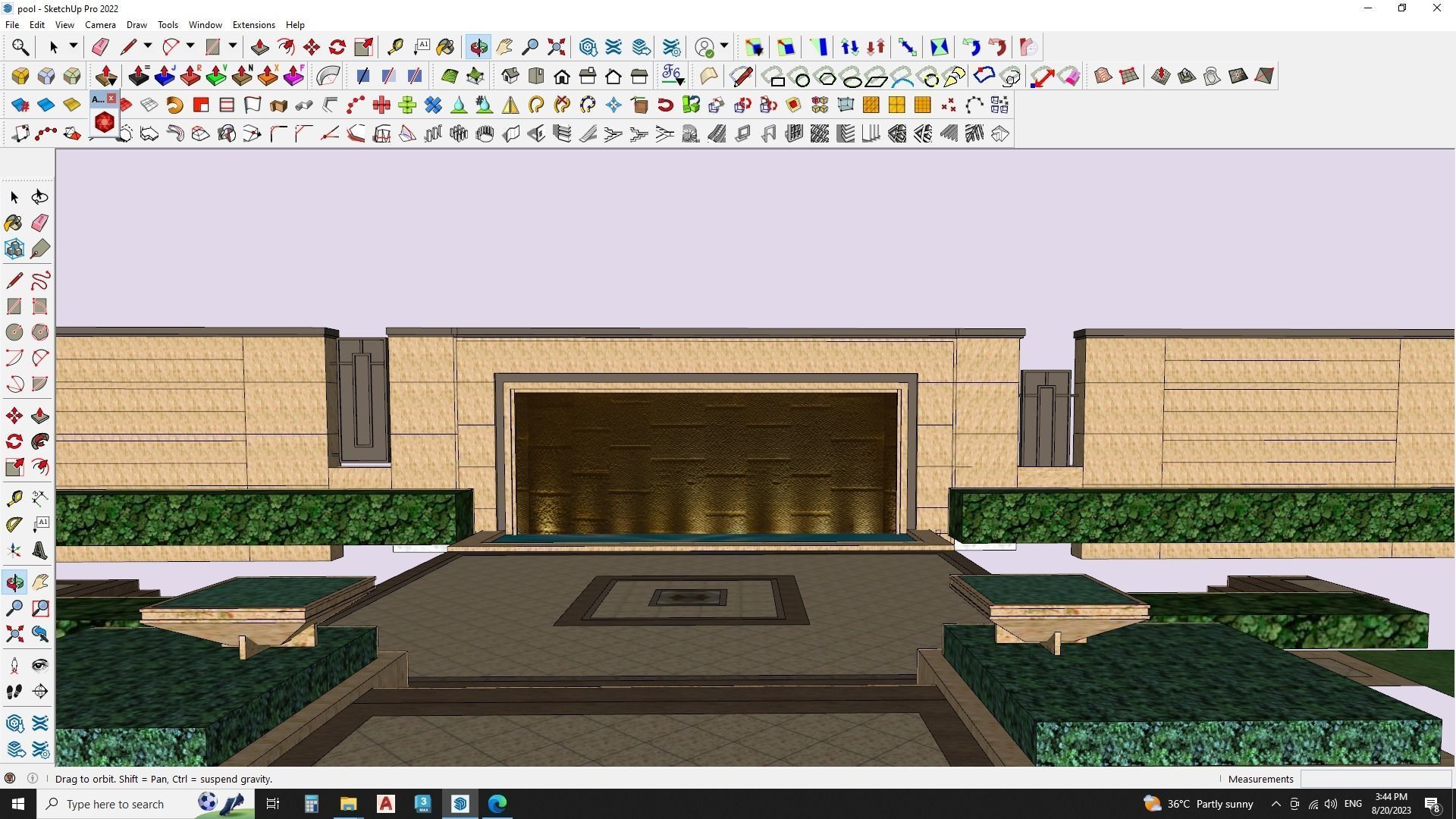 Swimming pool 3d model 3D model_5
