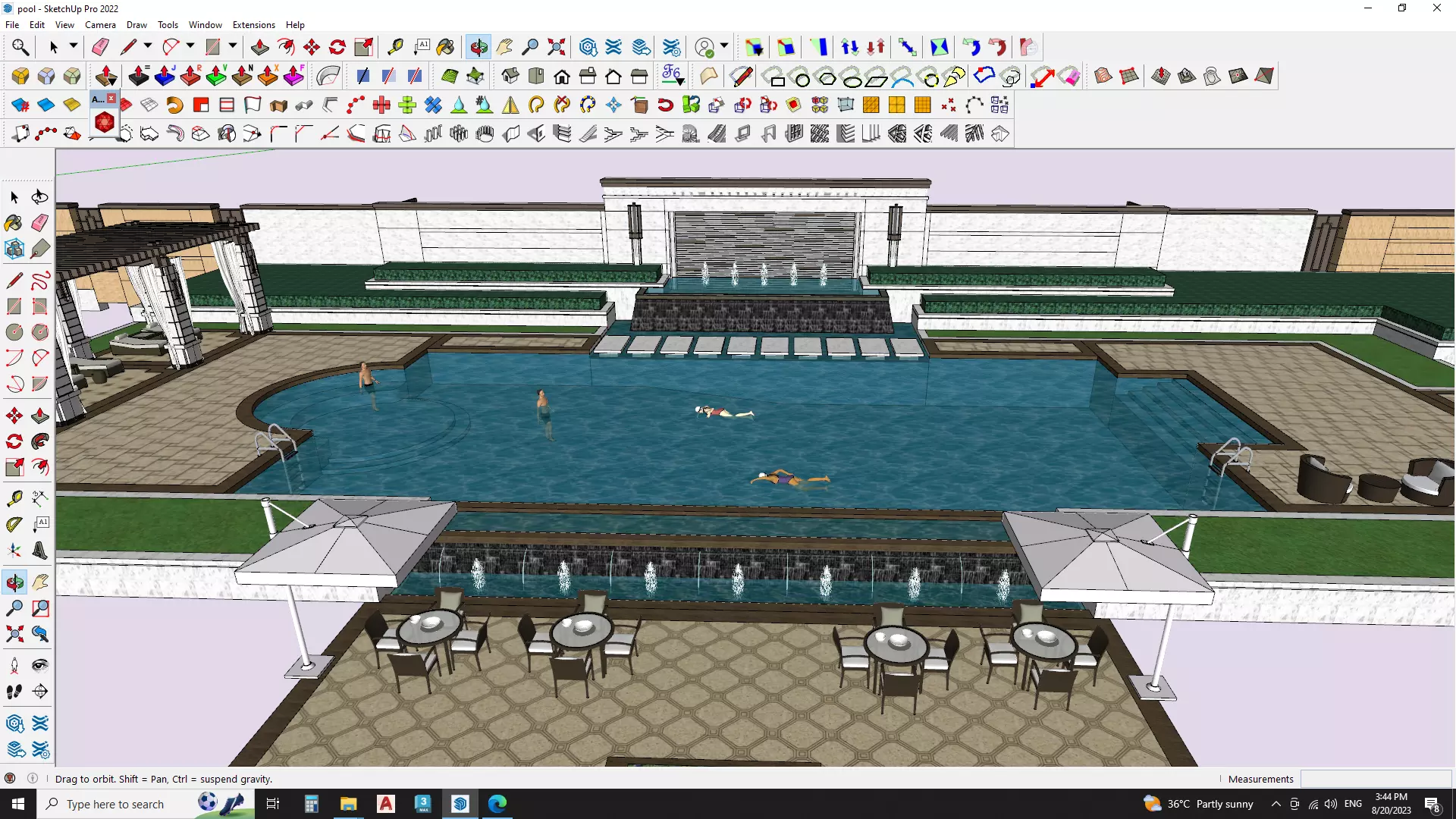 Swimming pool 3d model 3D model_0