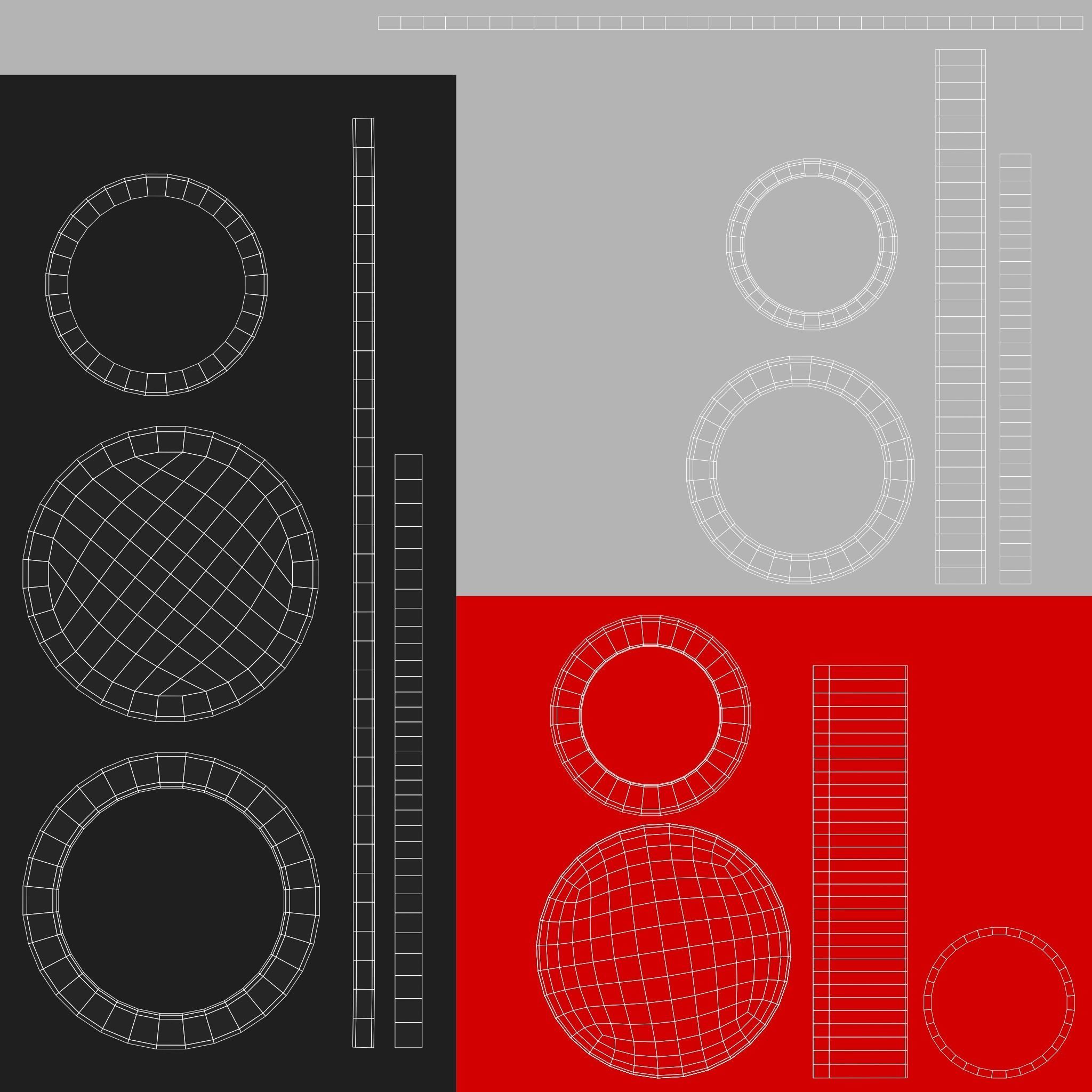 Push Button Low-poly 3D model_6