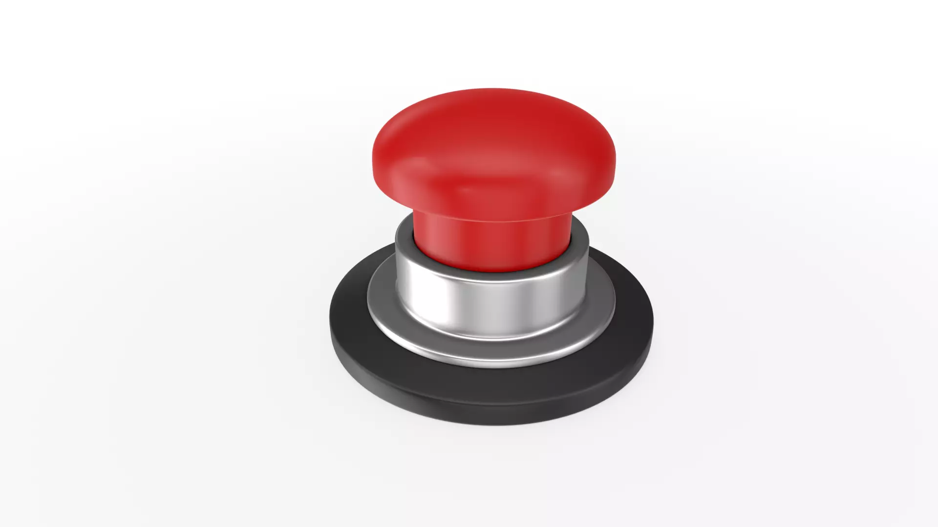 Push Button Low-poly 3D model_0