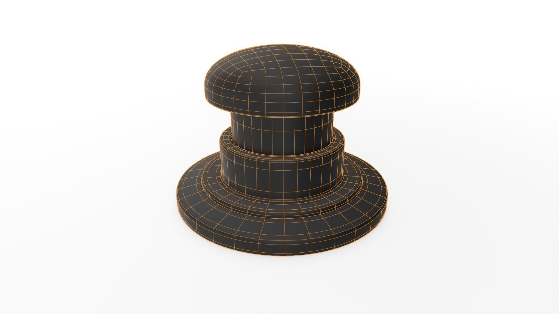 Push Button Low-poly 3D model_5
