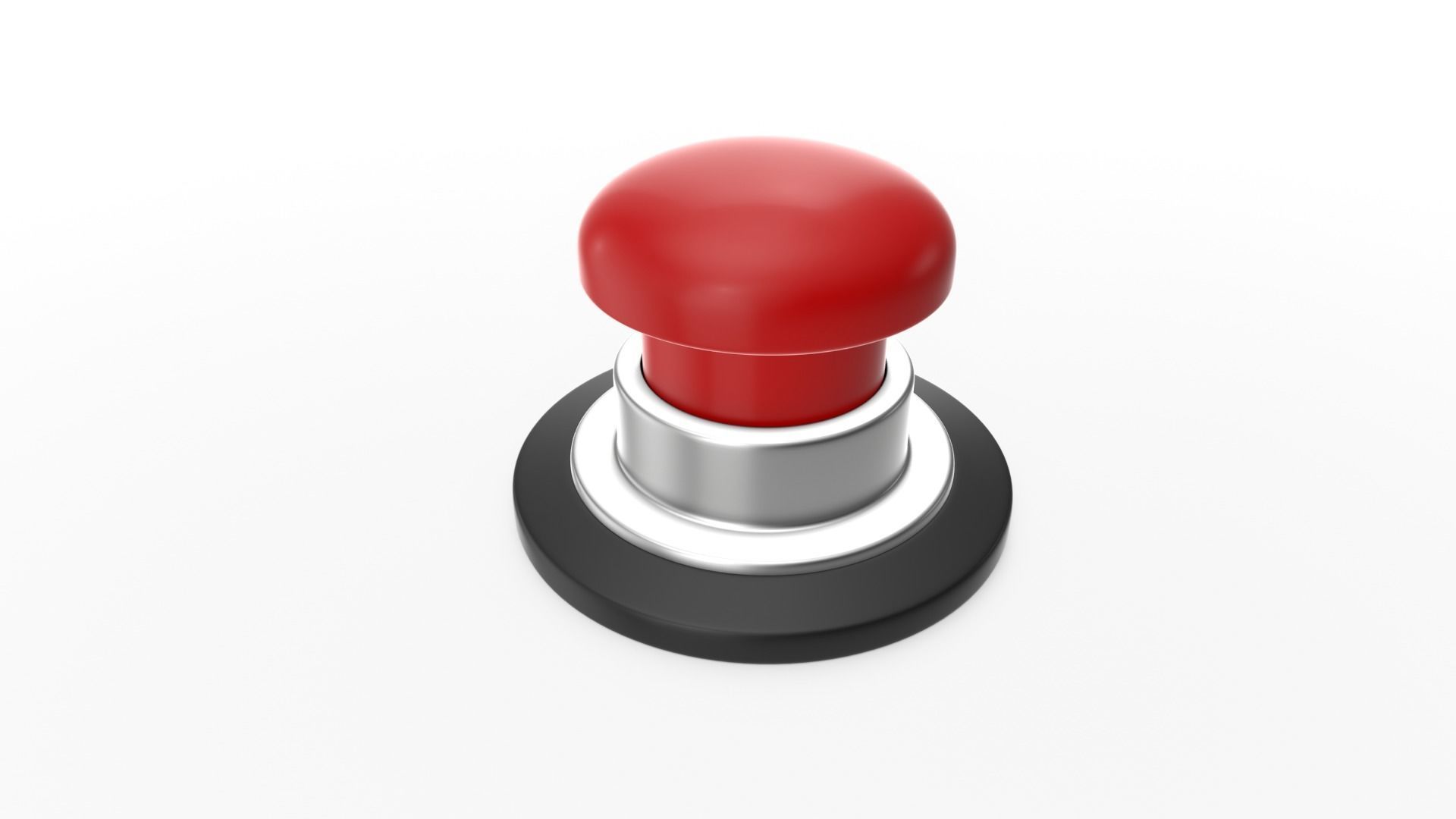 Push Button Low-poly 3D model_1