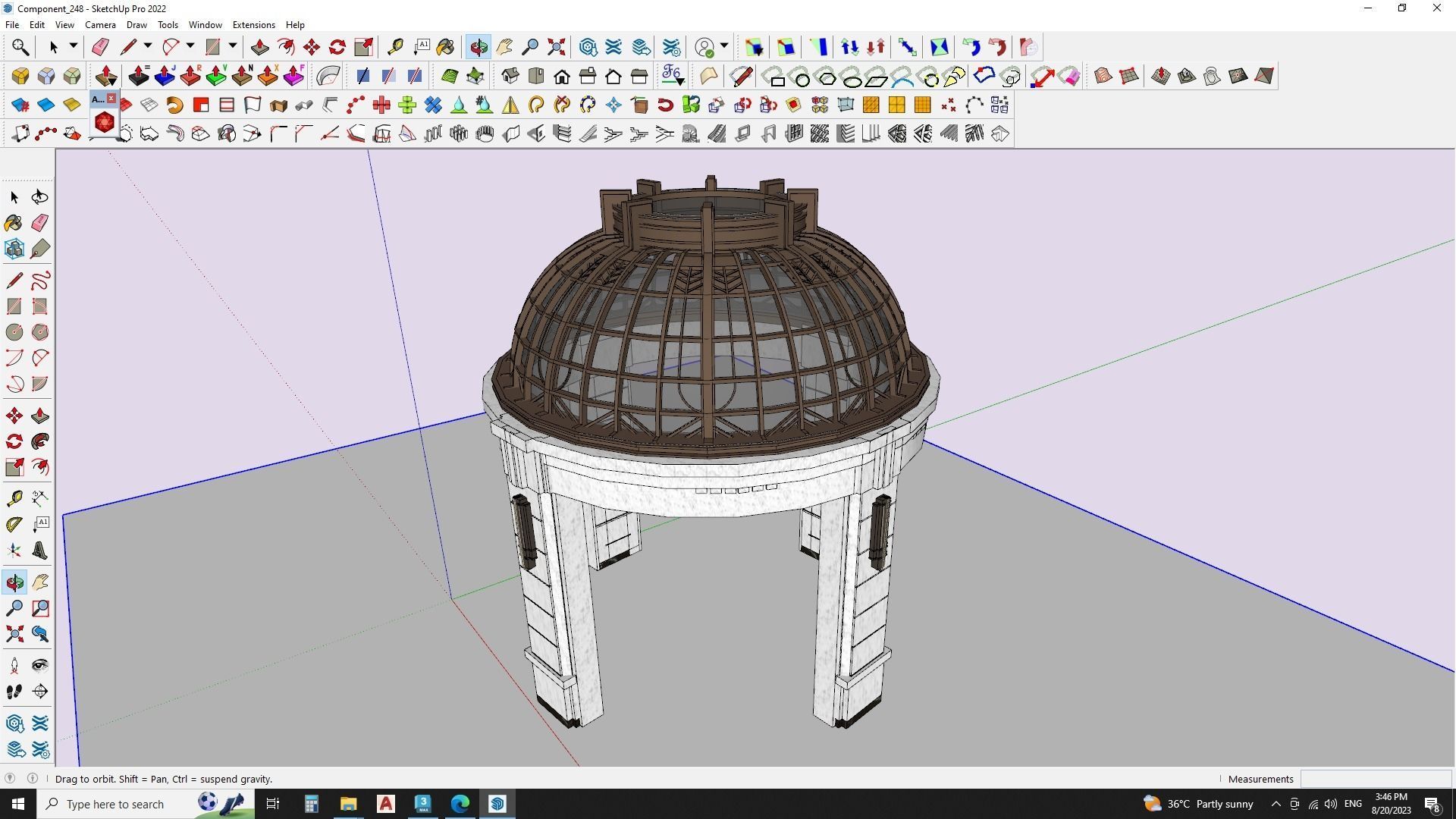 Gazebo 3d model 3D model_1