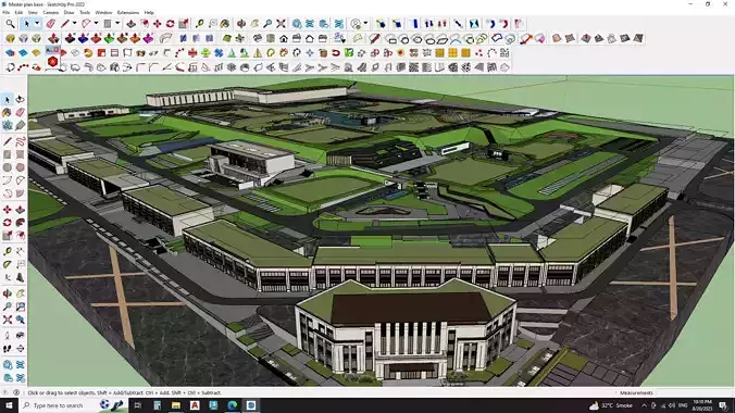 3D model of master plan landscape 3D model