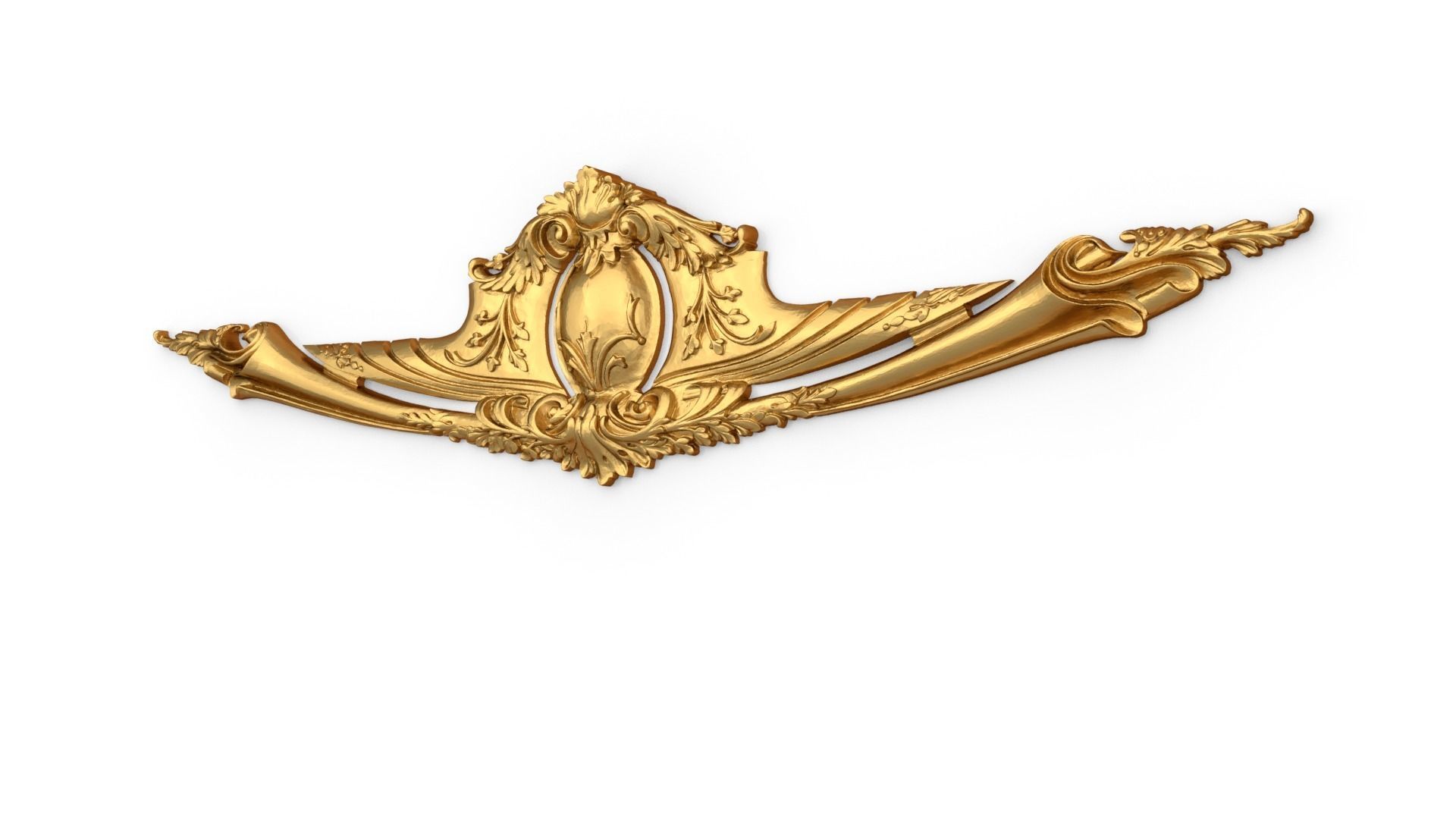 Classic decor ornament 323 3D model_2