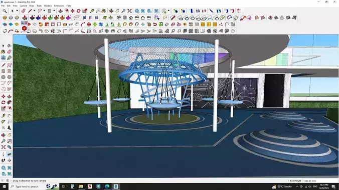 kids playground landscape 3d model 3D model