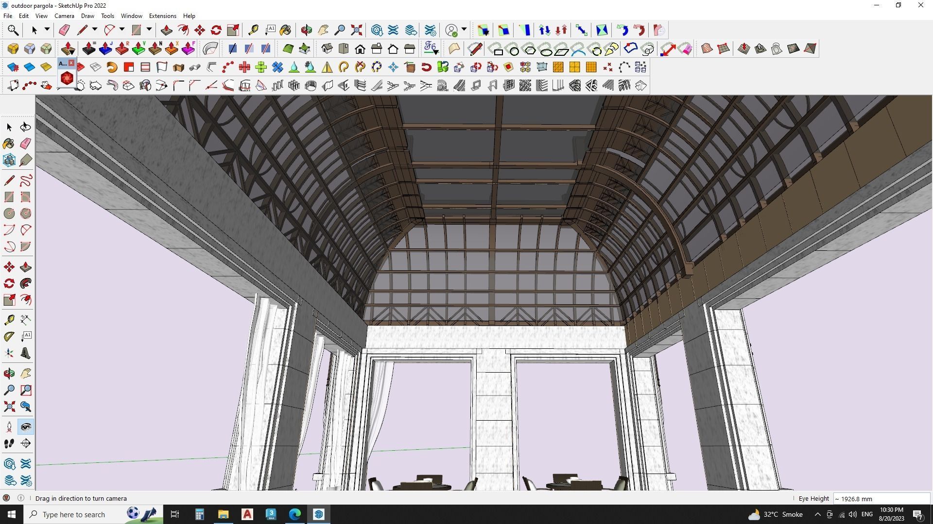 Outdoor pavilion 3d model 3D model_4