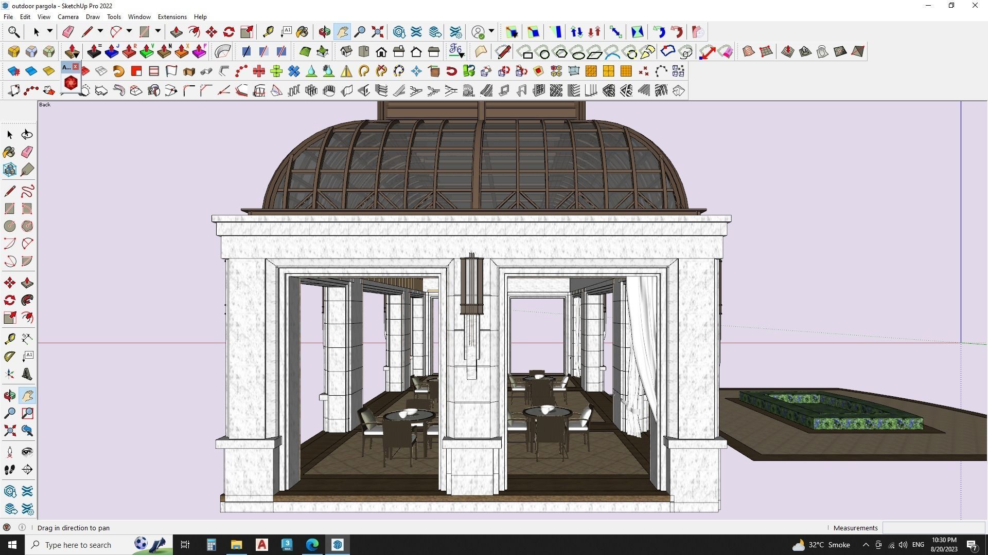 Outdoor pavilion 3d model 3D model_8