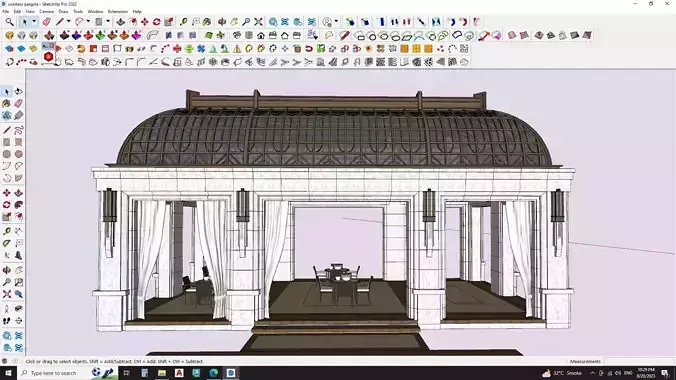 Outdoor pavilion 3d model