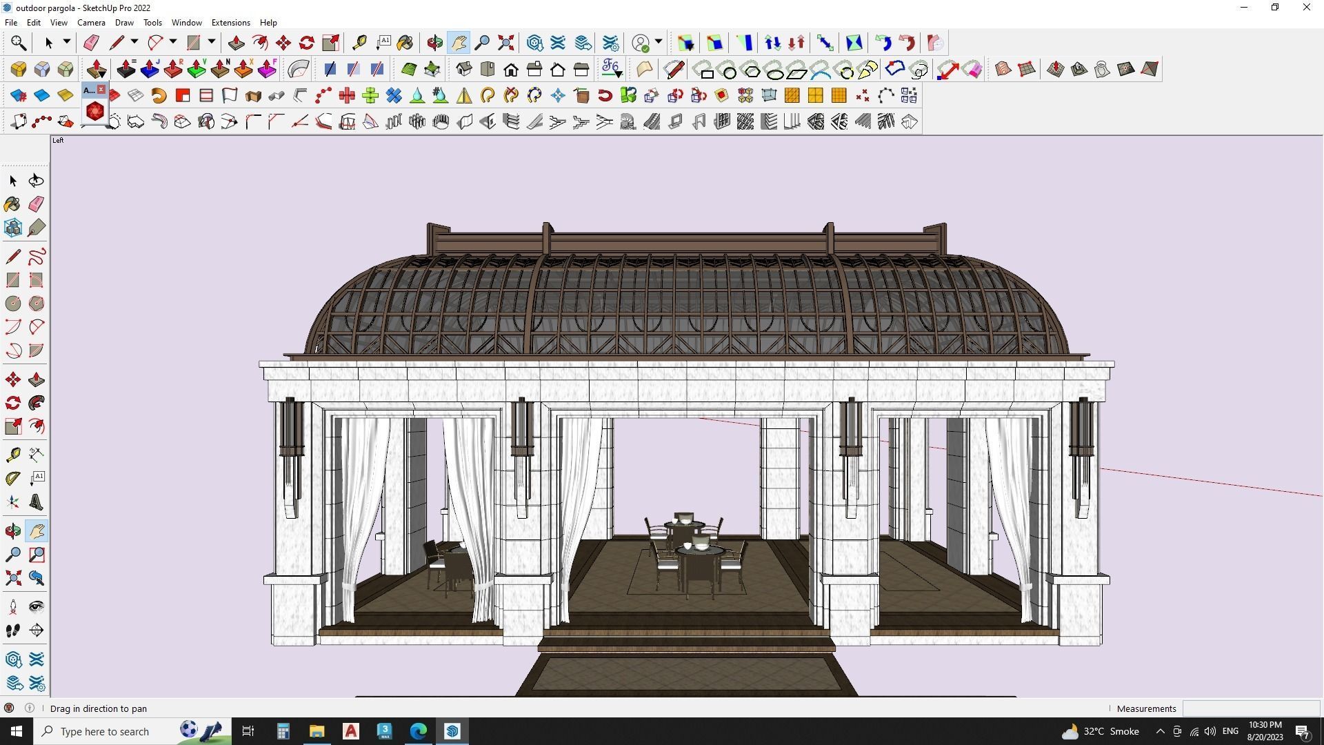 Outdoor pavilion 3d model 3D model_7